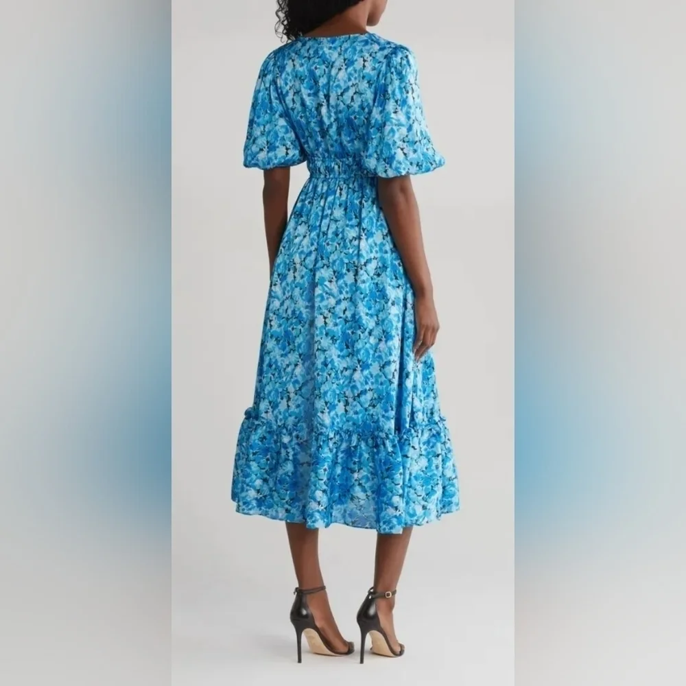 NWT Kensie Floral Midi Dress - Picture 3 of 9